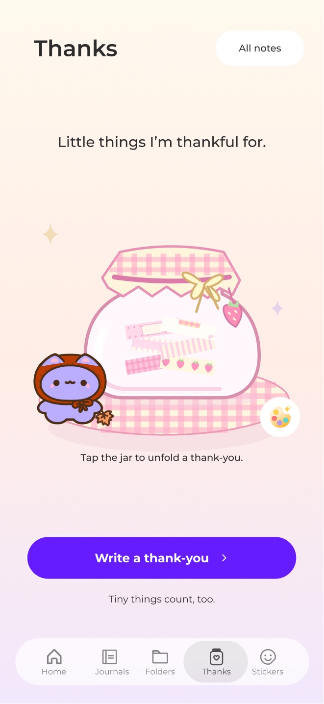 The Thanks jar